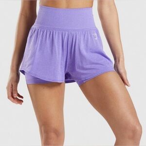 Purple Gymshark Vital Seamless 2.0 2-In-1 Women's Shorts Size XXL